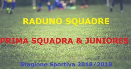 RADUNO SQUADRE stagione sportiva 2018/2019